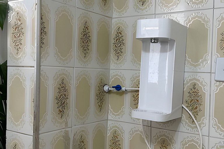 Cama en habitación mixta con balcón cerca de Ibirapuera