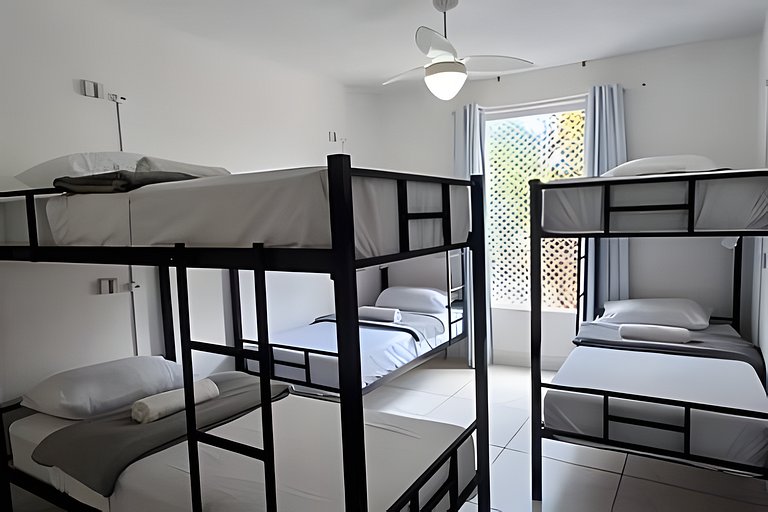 Cama en habitación compartida cerca de Ibirapuera y CASV
